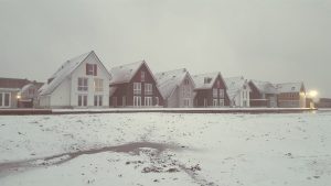 Sneeuw zorgt kort voor sprookjeslandschap